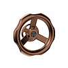 JNF Architectural Hardware JNF INDUSTRIAL DESIGN Türknauf, feststehend, Ø75 mm – Kupfer PVD