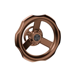 JNF Architectural Hardware JNF INDUSTRIAL DESIGN vaste deurknop Ø75 mm – Koper PVD