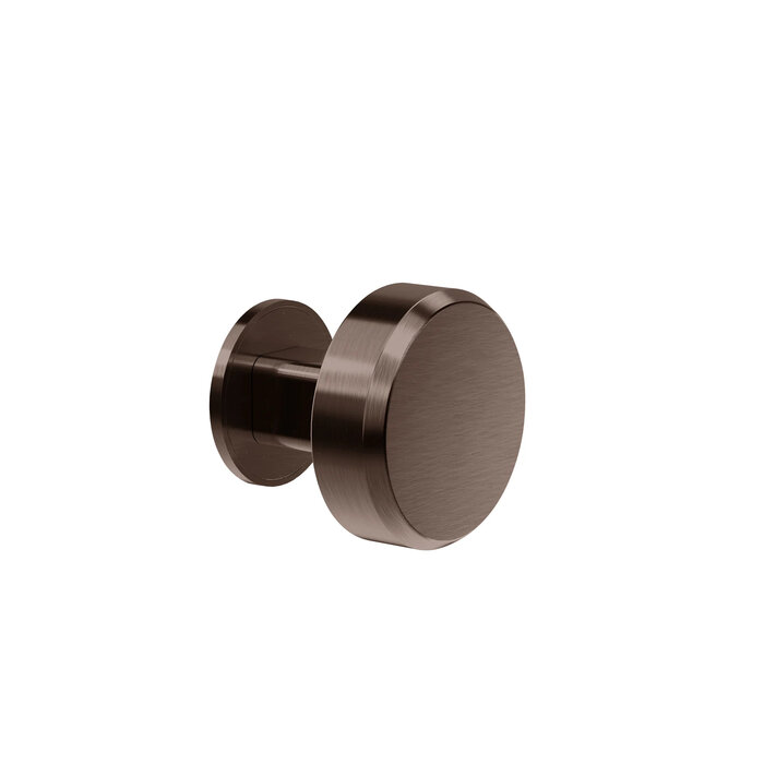 JNF Architectural Hardware JNF GATE COLLECTION fixed door knob – Chocolate PVD