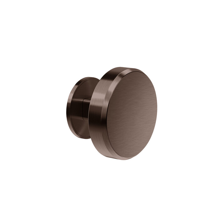 JNF Architectural Hardware JNF GATE COLLECTION fixed door knob – Chocolate PVD