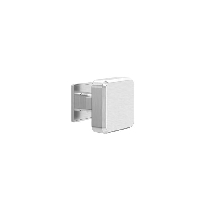 JNF Architectural Hardware JNF GATE COLLECTION square fixed door knob – Satin stainless steel
