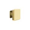 JNF Architectural Hardware JNF GATE COLLECTION square fixed door knob – Gold PVD