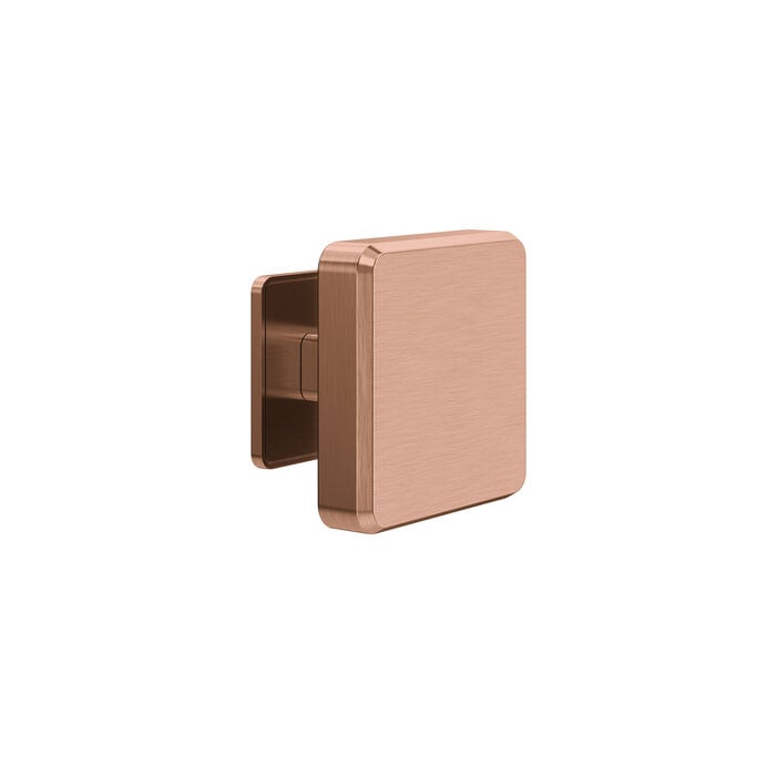 JNF Architectural Hardware JNF GATE COLLECTION vierkante vaste deurknop – Koper PVD