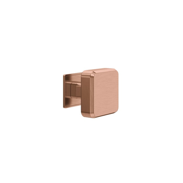 JNF Architectural Hardware JNF GATE COLLECTION vierkante vaste deurknop – Koper PVD