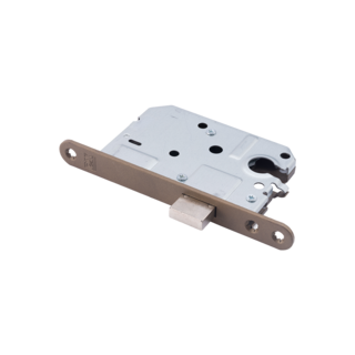 Dulimex Cylinder case lock with rounded faceplate 174 × 20 mm – Bronze