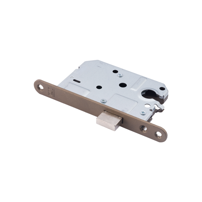 Dulimex Cilinderkastslot met afgeronde voorplaat 174 × 20 mm – Brons