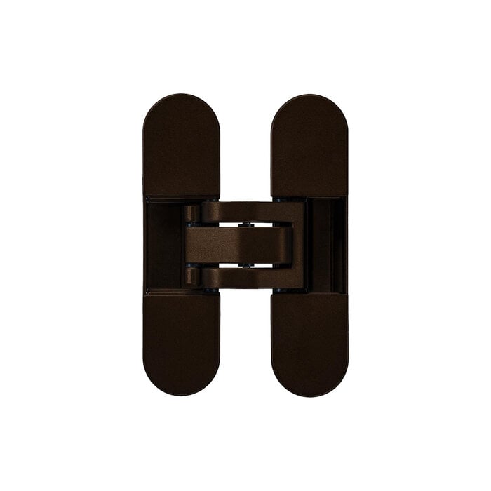 JAIROL Charnière invisible 3D 95 x 23 mm – 60 kg – Bronze