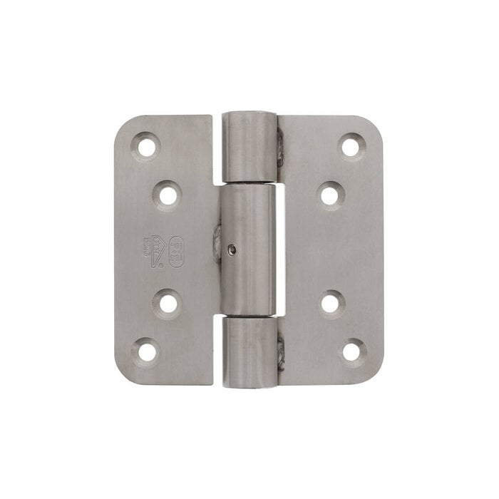 Intersteel P+E Twin Line project hinge 100 × 100 mm – Brushed stainless steel