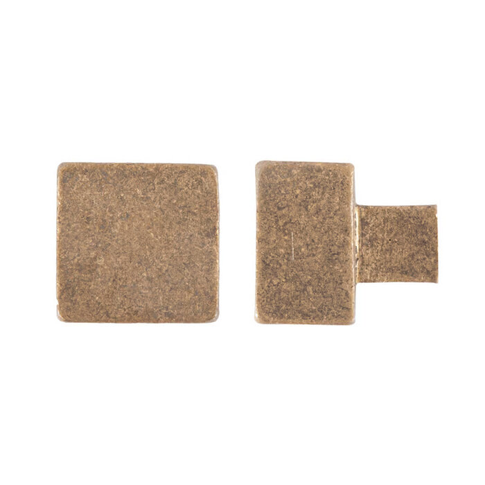 Dauby DAUBY PQ-45 meubelknop vierkant 45 mm – Ruw Brons (RB)