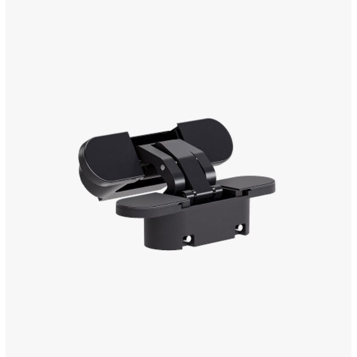 JAIROL Charnière invisible 3D 95 x 23 mm – 60 kg – Noir mat