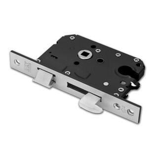 Dulimex Security mortise hook lock PC55 SKG®** – Straight faceplate 174 × 25 mm – Stainless steel