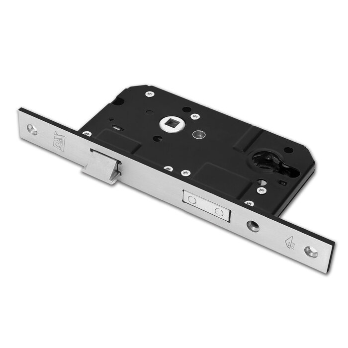 Dulimex Serrure à mortaiser de sécurité PC72 SKG®** – Plaque droite 238 × 25 mm – Acier inoxydable