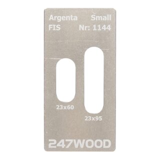 247WOOD 247WOOD FIS Frässchablonen-Einlegeplatte für Argenta Small Scharniere – 95 × 23 mm