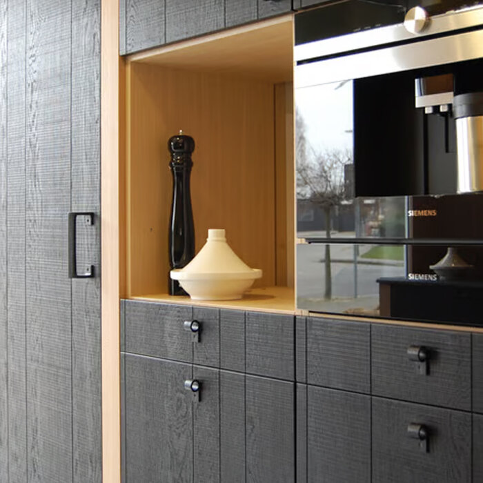 Dauby DAUBY PURE PMAF-128 meubelgreep – Verouderd ijzer zwart (VO) – 128 mm