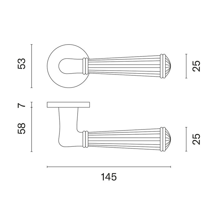 STILE Stile door handles ARIDA - titanium