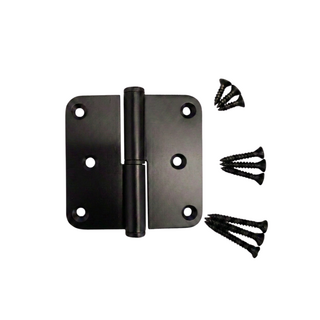 STERK Stainless steel hinge 80x80x2.5mm - Black