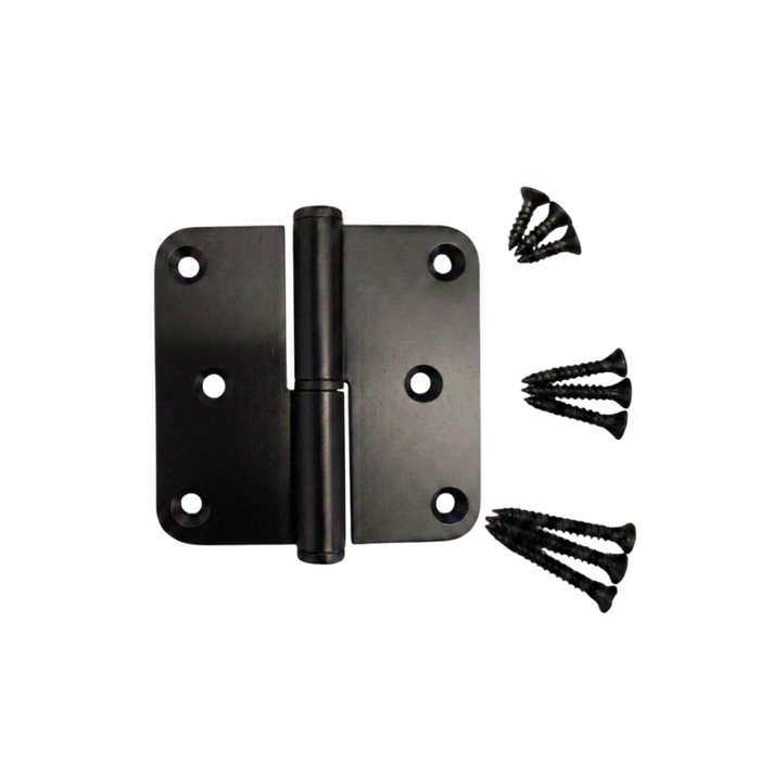 STERK Stainless steel hinge 80x80x2.5mm - Black