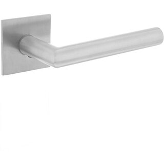 Intersteel Jura door handle on concealed rosette with magnet 55x55x3mm with lugs stainless steel