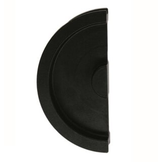 HDD Bol à porte coulissante demi-lune en acier inoxydable massif 43 mm noir chacun