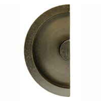 INKAPSCHELP HALVE MAAN MASSIEF 43MM OLD SILVER PER STUK