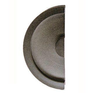 HDD Schiebetürschüssel Halbmond massiv Edelstahl 40 mm Eisen je