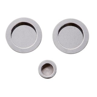 HDD Schuifdeurkom FRA rond per set  Nikkel