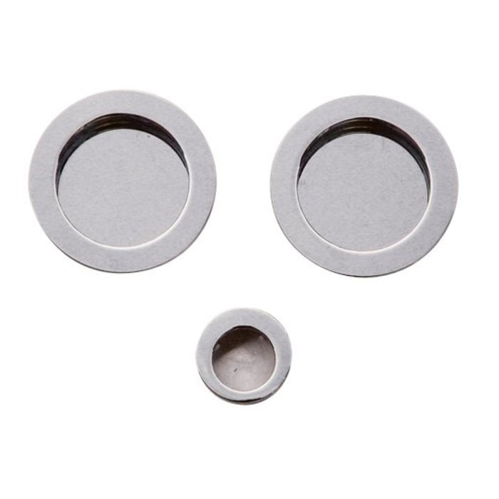 HDD Bol à porte coulissante FRA rond par set Nickel