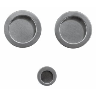 HDD Schiebetürschale FRA rund per Set Edelstahloptik