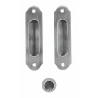 HDD Retro sliding door bowl FRA stainless steel look per set