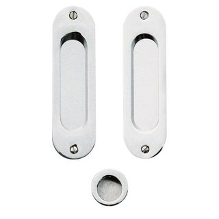 HDD Schiebetürschale FRA oval per Set Nickel