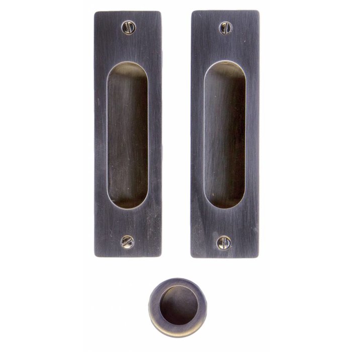 HDD Sliding door bowl Carre rectangle/oval per set stainless steel look