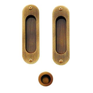 HDD Schiebetürschale FRA oval per Set Bronze