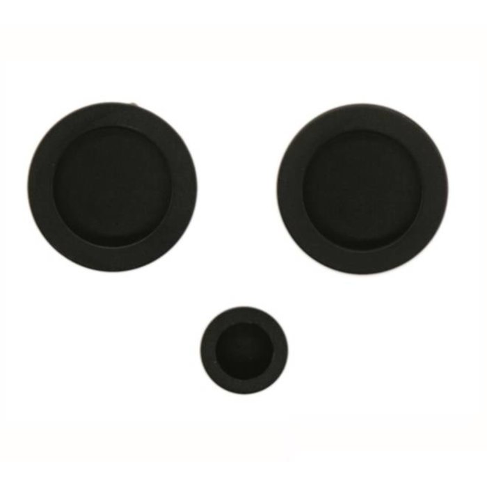 HDD Matt black sliding door bowl FRA round per set