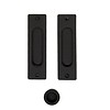 HDD Sliding door bowl Carre rectangle/oval per set black