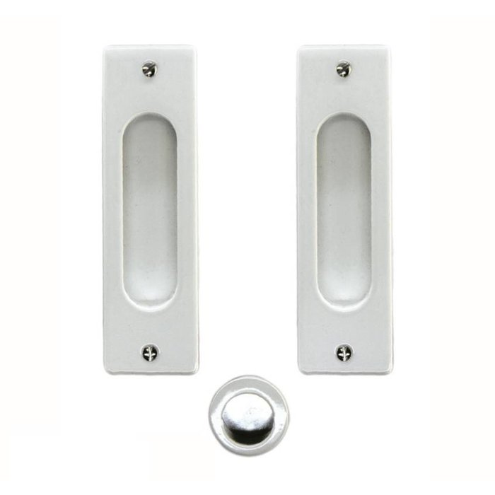 HDD Sliding door bowl Carre rectangle/oval per set white