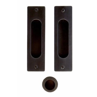 HDD Porte coulissante vasque Carré rectangle/ovale par set Noir carbone