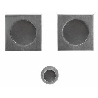 HDD Sliding door bowl FRA Carre per set stainless steel look