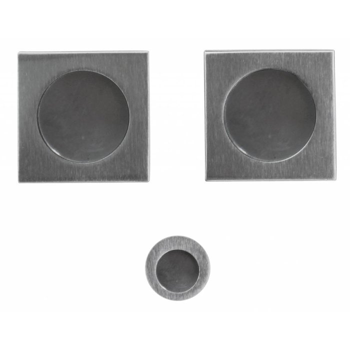 HDD Schuifdeurkom FRA Carre per set RVS look