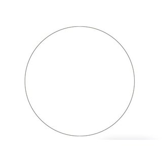 HDD Verre rond transparent 298MM épaisseur 4mm