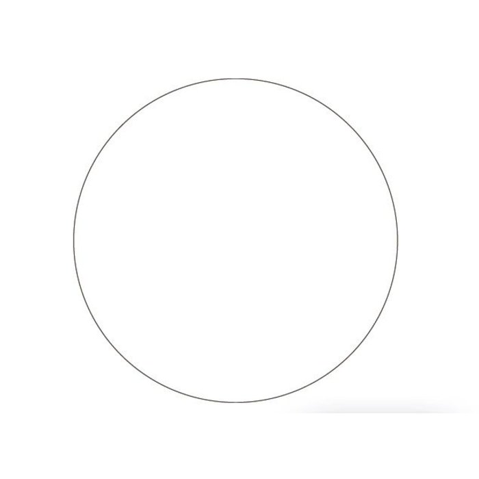 HDD Glass round transparent 298MM thickness 4mm