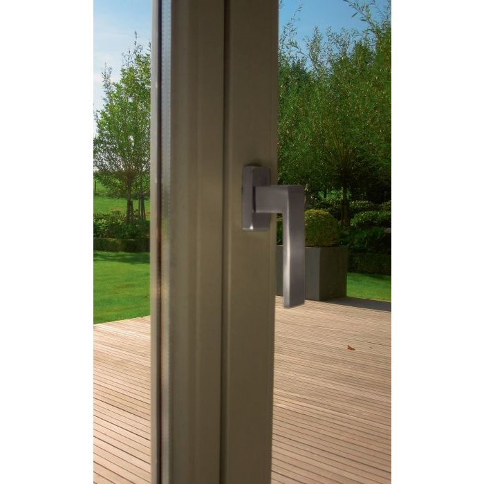 HDD Fenstergriff Cubica Edelstahloptik