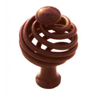 HDD Meubelgreep SPIRALUS rond roest