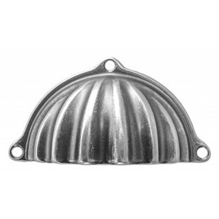 HDD Meubelgreep schelp retro Old Silver