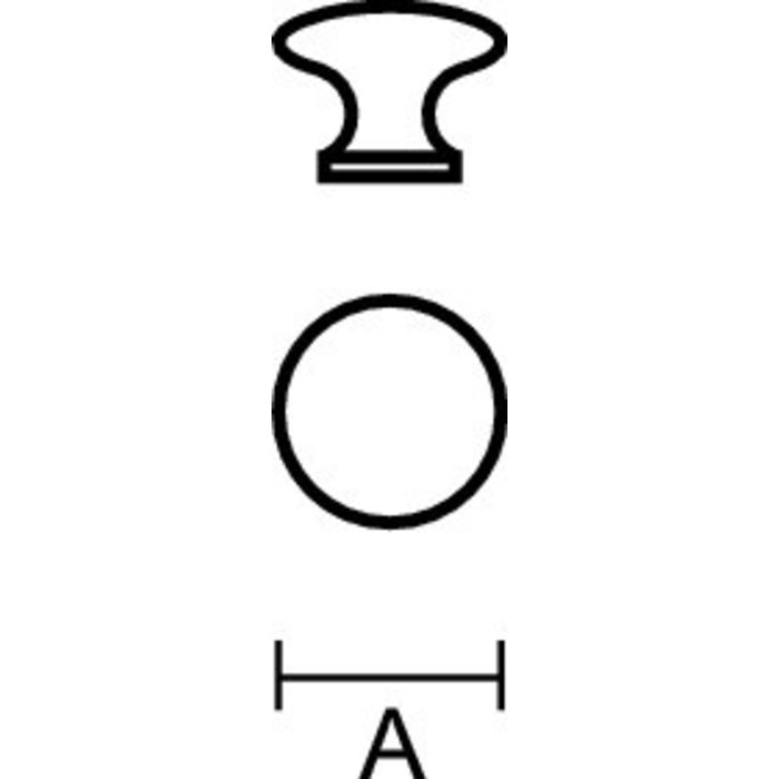 HDD Furniture handle TOP 730 . 34mm stainless steel