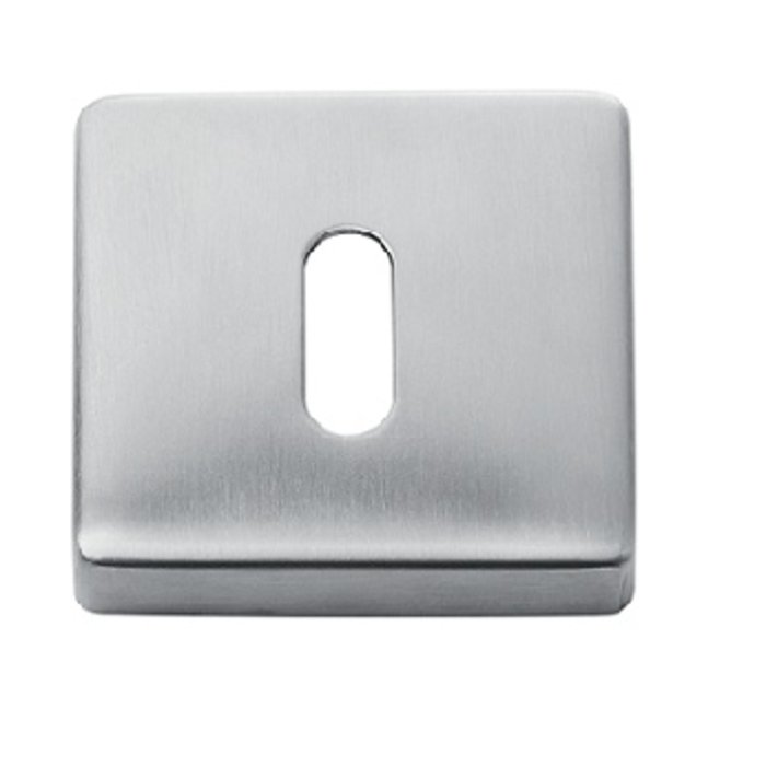 In-Door Pair of key plates square stainless steel