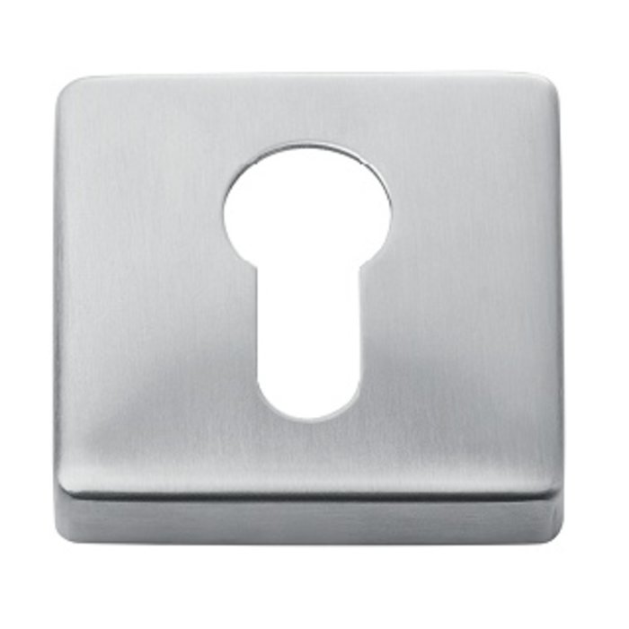 In-Door Paire de plaques cylindriques carrées en acier inoxydable