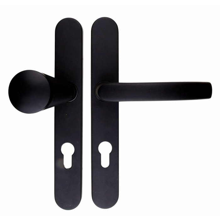 HDD Safety fitting HDD door handle + fixed knob black
