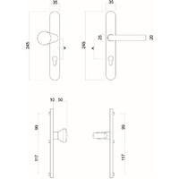 VEILIGHEIDSGARNITUUR HDD KRUK+TOP TITANIUM SLOTMAAT 72MM