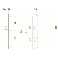 VEILIGHEIDSGARNITUUR HDD KRUK+KRUK TITANIUM SLOTMAAT 72MM