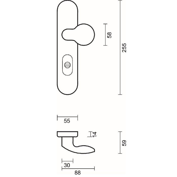 HDD Sicherheitsset FSB Edelstahl plus Schlossgröße 72mm